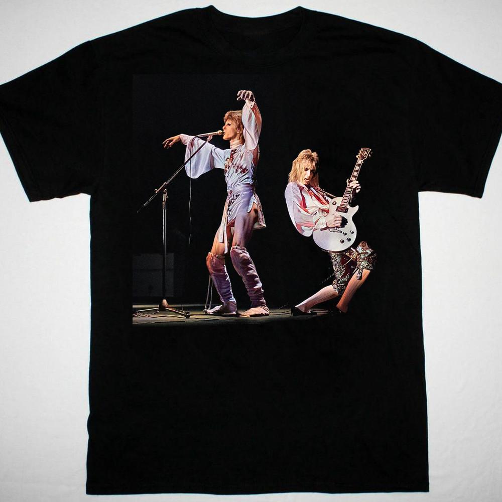 

Mick Ronson David Bowie VTG T-shirt black Cotton All sizes JJ4854 Unisex T-Shirt L