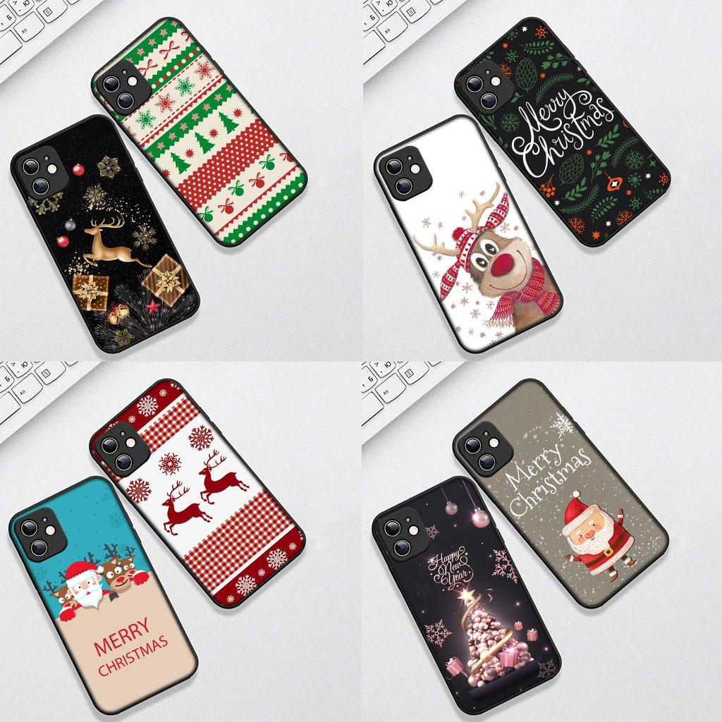 For Motorola Moto G86 G57 G67 G54 G24 G15 Power G13 G14 G34 G35 G45 G53 G55 G64 G75 G72 Case Tree Deer Merry Christmas Snowman