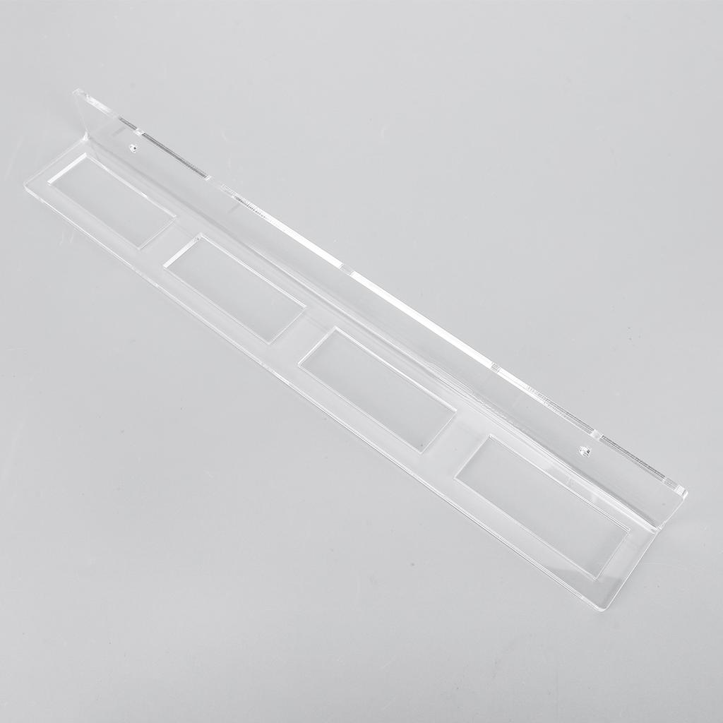 Hockey Stick Wall Mount Acrylic Display Stand Holds 4 Ice Hockey Pucks 4mm Thick Wall Hook Storage Rack