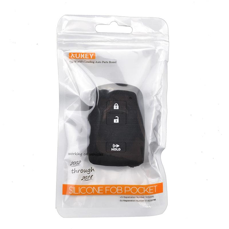 Silikon Schlüssel Fall Abdeckung Remote Fob Für Toyota 4 Runner Tacoma Land Cruise Prius Rav4 Highlander Sequoia Tundra Auto Zubehör