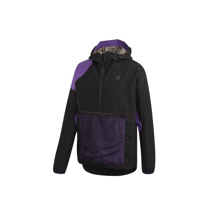 adidas originals Casual Sports hooded Half Zipper Jacket Black Men s FM3679 M