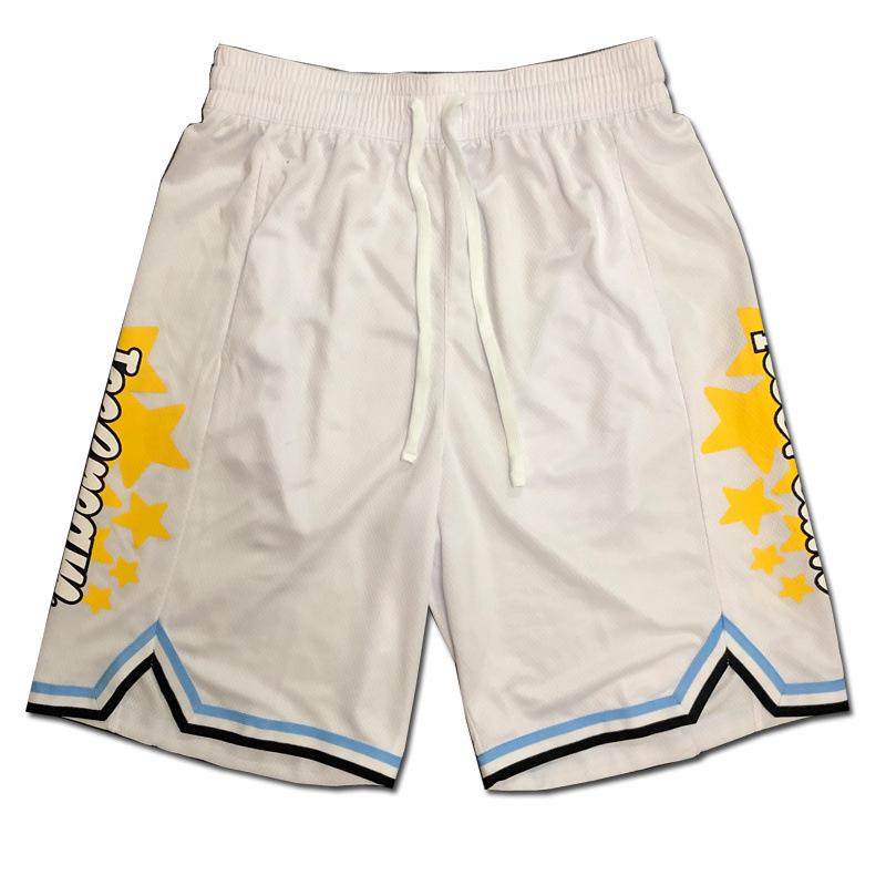 Breathable Quick-Dry Basketball Shorts - Ice Cream Star Print Unisex High-Street Style