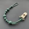 Clip per Ciuccio in Silicone Rilassante per Bambini Cordino Morbido Flessibile per Ciuccio con Clip Anti-perdita Dentizione per Passeggino Giocattolo da Masticare per Neonato