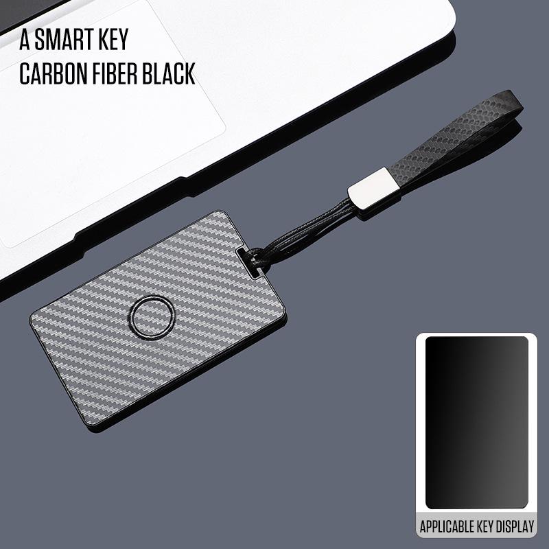 Xiaomi SU7 Ultra Second Gen Carbon Fiber Car Key Case with Card Holder & Buckle