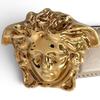 Great VERSACE Belt Medusa Motif Buckle Beige Calf Leather Mens Used