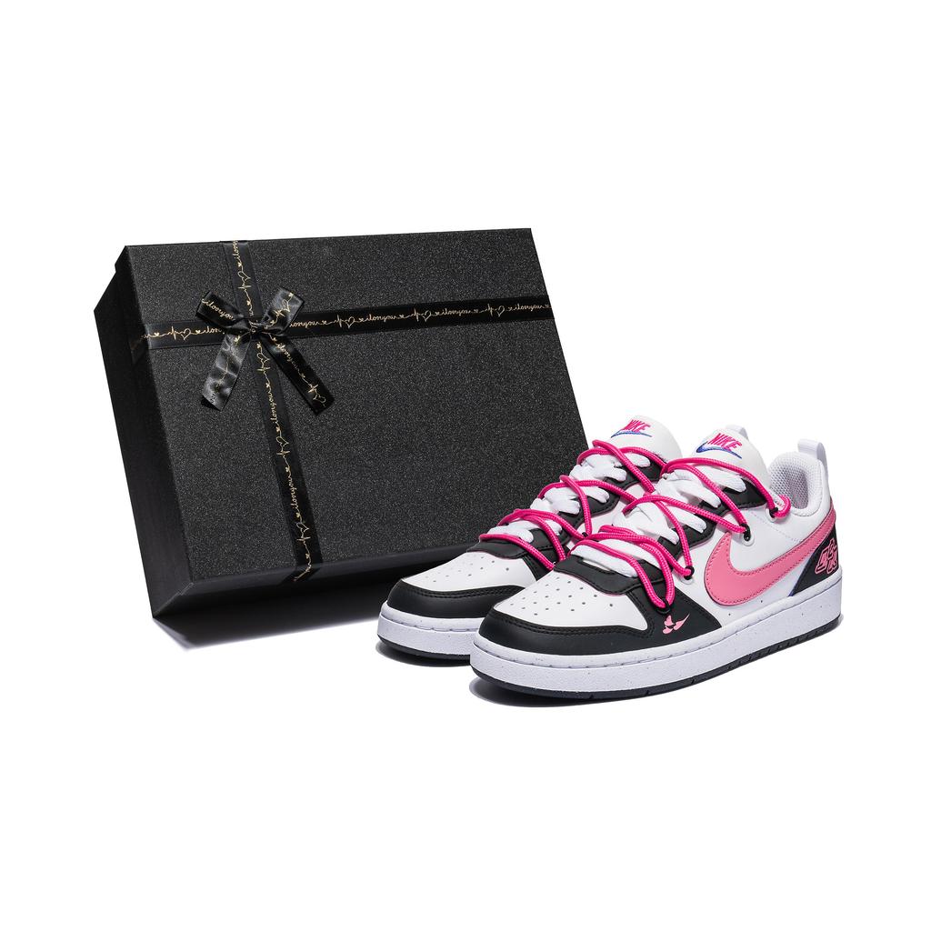 Nike Low top Skateboard Shoes GS Black Pink DV5456-108(Team22-A-BOX)