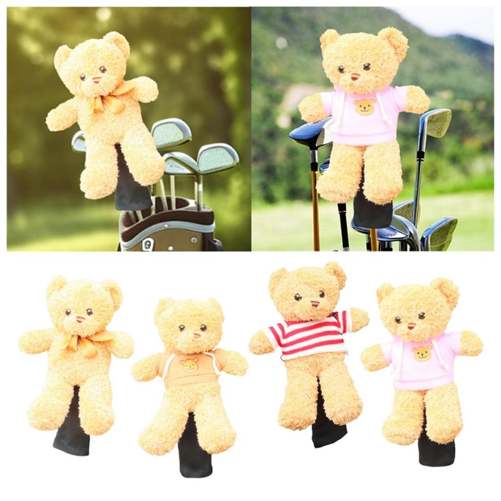Golf Wood Headcover Golf Training Supplies Cartoon Protective Sleeve Funny Driver Headcover for Women Golfer Adults Lovers Kids