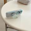 Kawaii Mint Green Star Bow MagSafe Clear Phone Case With Matching For iPhone 14 15 16 17 Pro Max INS Fresh Style Large Window Sh