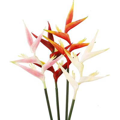 75cm Lange Künstliche Kranichorchidee Feuerkranich Himmlischer Vogel Silikon Kunstblume Hochzeitsfotografie Dekoration Pfau Simulationsblume