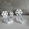 DIY Christmas Resin Molds Snowflake Tree Candle Holder Silicone Resin Mold 3D Christmas Tealight Ornament Epoxy Casting Mold