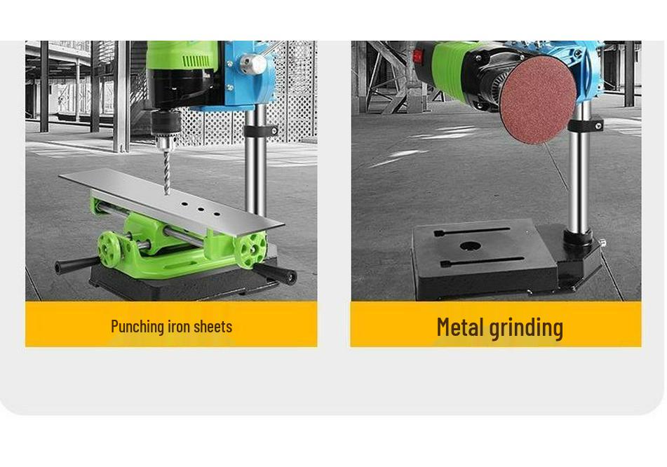Compact 220V Precision Bench Drill Press - High Precision, Multifunctional Mini Electric Drill for Household & Industrial Use