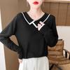 Women's Doll Collar Honeycomb Knit Sweater - Soft, Versatile, and Stylish Autumn/Winter Outerwear.