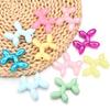 5pcs 46x50mm Fluffy Balloon Dog Acrylic Charms Colorful Cute Charms Pendant For Jewelry Making DIY Bracelets Necklace Keychain