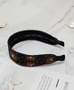 Maia Retro Pearl Headband - Brown