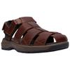 Clarks Guideview Cove Leather Casual Versatile Beach Sandals Men sandals Dark-Brown 26187589
