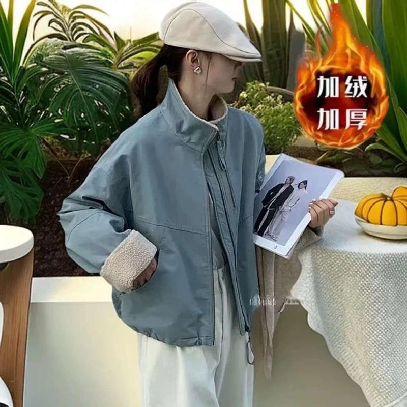 

Winter Skinny Short Pie Overcomes Women s Casual Loose Small Cotton Jacket L 125-145 небесно-голубой