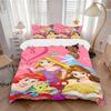 3pcs Set Disney Princess1pc of Quilt Cover+2pcs of Pillowcase, No Core, Print Bedding, All Seasons Bedroom Setting016