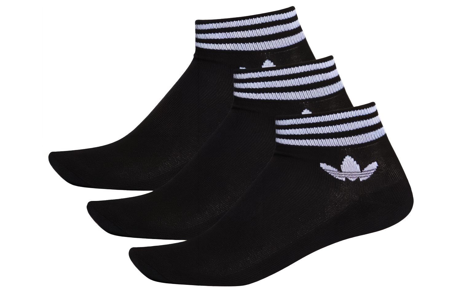 Adidas Originals striped ankle socks pack (pack of three) EE1151 S