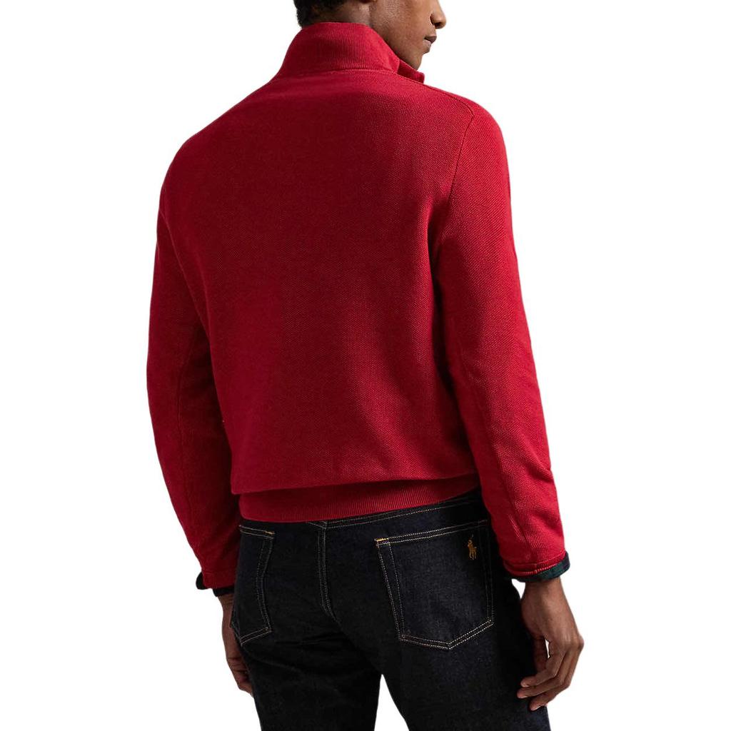 Polo Ralph Lauren FW25 Pony Embroidered Stand Collar Half-Zip Long Sleeve Knit Shirt Men Tops 710929260-004