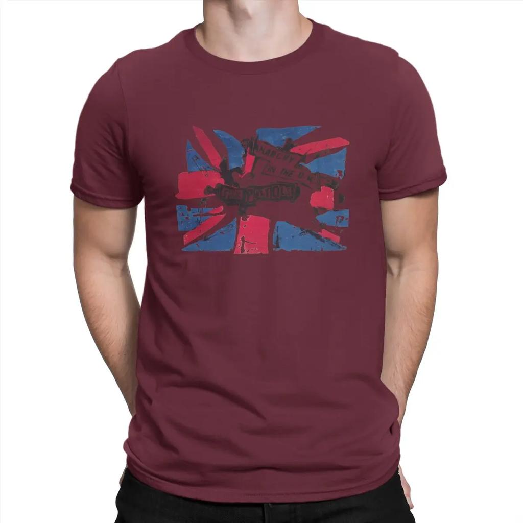 Vintage Pop T-Shirts Men Crew Neck Cotton T Shirt The Sex Band Pistols Short Sleeve Tees Gift Idea Clothes