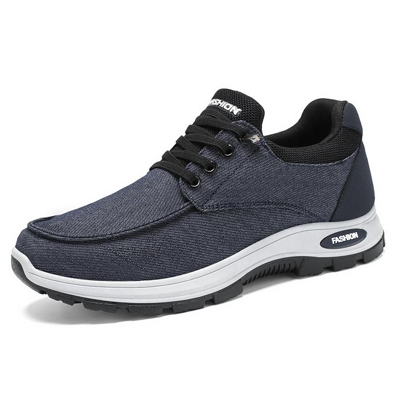 Shoes Men's Shoes New Summer Breathable Sports Shoes Shallow Mouth Thick Sole Men's Cloth Shoes Comfortable Running Shoes Soft Sole Single Shoes