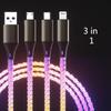 RGB-beleuchtetes Datenkabel, 100W Schnellladung mit coolem Atmungslichteffekt, USB-Handy-Ladekabel