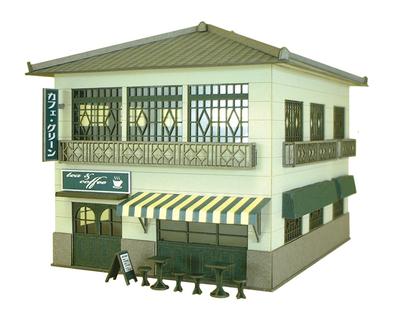 Sankei Scene Series Modern Cafe Paper Craft 1/87 MK05-04