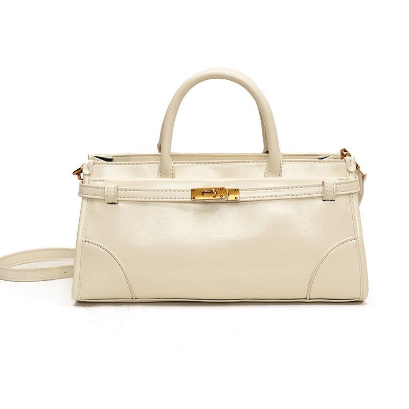 

Портфель большой вместимости, женский, зимний, новый, в стиле ретро, модная сумка через плечо, высококлассная, универсальная женская сумка покинуть белый