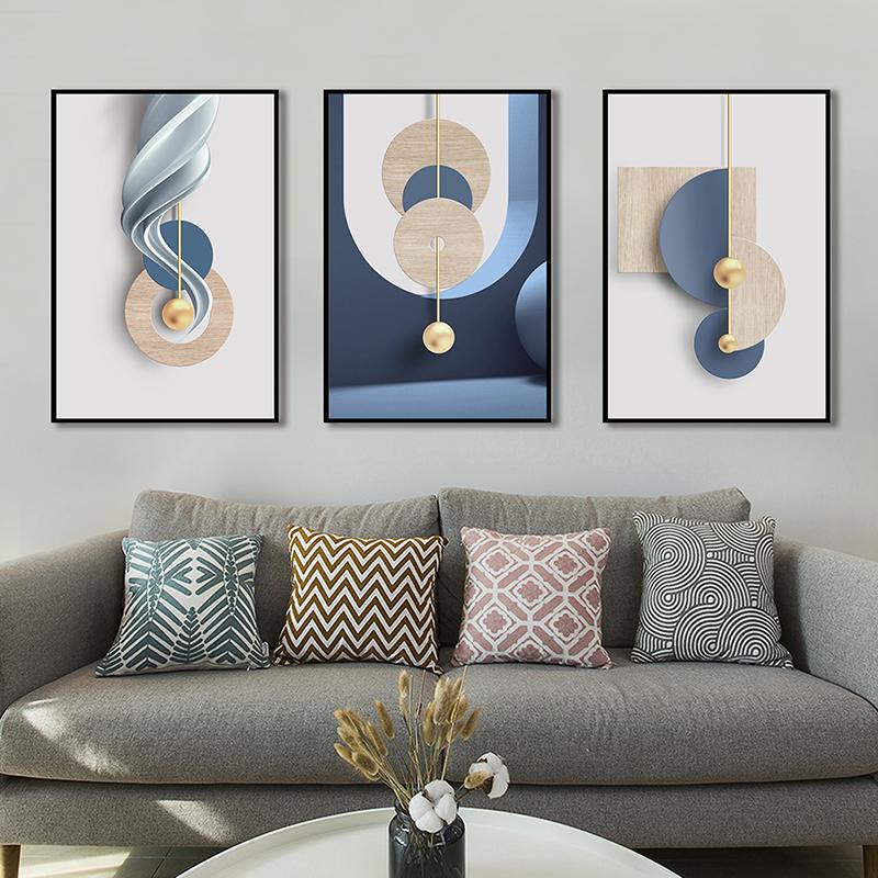 New Art Cloth Geometric Abstract Strange Irregular Artwork Decorative Painting Home Wall Decoration Hanging Painting Canvas Painting Wall Art Picture