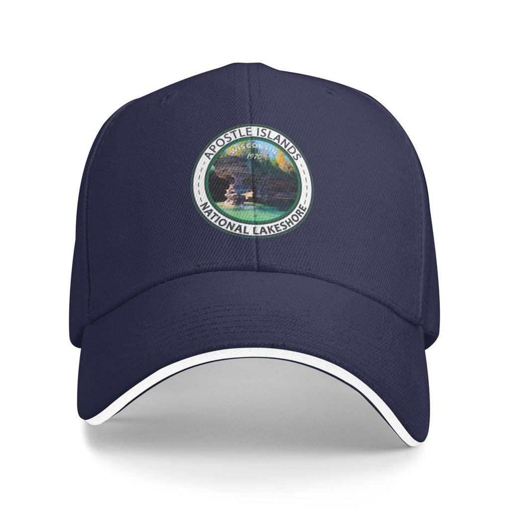 Apostle Islands National Lakeshore Wisconsin Badge Baseball Cap Beach Kids Hat Men Hats Womens