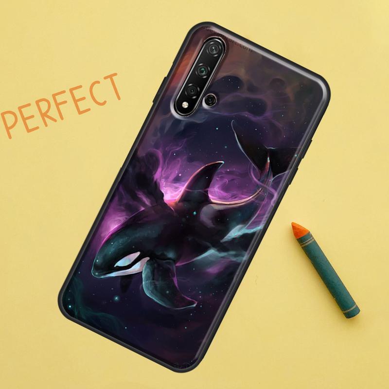 Killer Whale Orca For Huawei Nova Y91 Y70 Y72 Y73 Y60 Y90 Y61 8i 7i 11i 12i 12s 9 10 SE P20 P30 P40 Lite Case