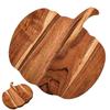 Halloween Kitchen Decoration Chopping Board Wooden Pumpkin Shaped Cutting Board With Handle For Chopping Meat Vegetable