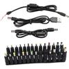 Versatile Laptop Power Connector Set 28-Piece Tip Adapters Kit Power Supply Plugs Adaptors with Cable for Various Models