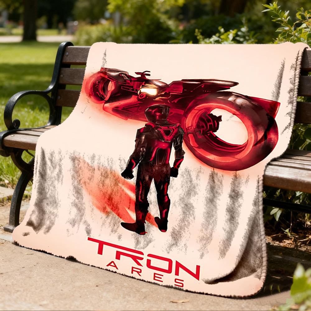 1pc Minecraft Outdoor Blanket Lightweight Flannel Throw For Travel, Camping, Livingroom, Couch, Chair Soft