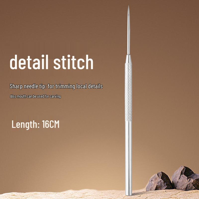 Beginner Pottery Needle Set: 7 Aluminum Detailing Tools for Sculpting Clay