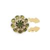 Rhinestone Button Cover Decorative Button Embellishment Button Flower Button Cover for Jewelry Craft Decoration