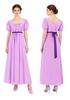 Bridgerton Regency Kleid: Hochtailliertes viktorianisches Kleid für Halloween & Teepartys
