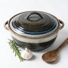 2L POT, HEAT-RESISTANT DISH WITH LID, BREAD 23 Cm, CERAMIC VASE