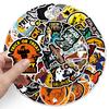 50 Halloween Festival Graffiti Stickers for Suitcases, Laptops, Scooters, Refrigerators, and Cars.