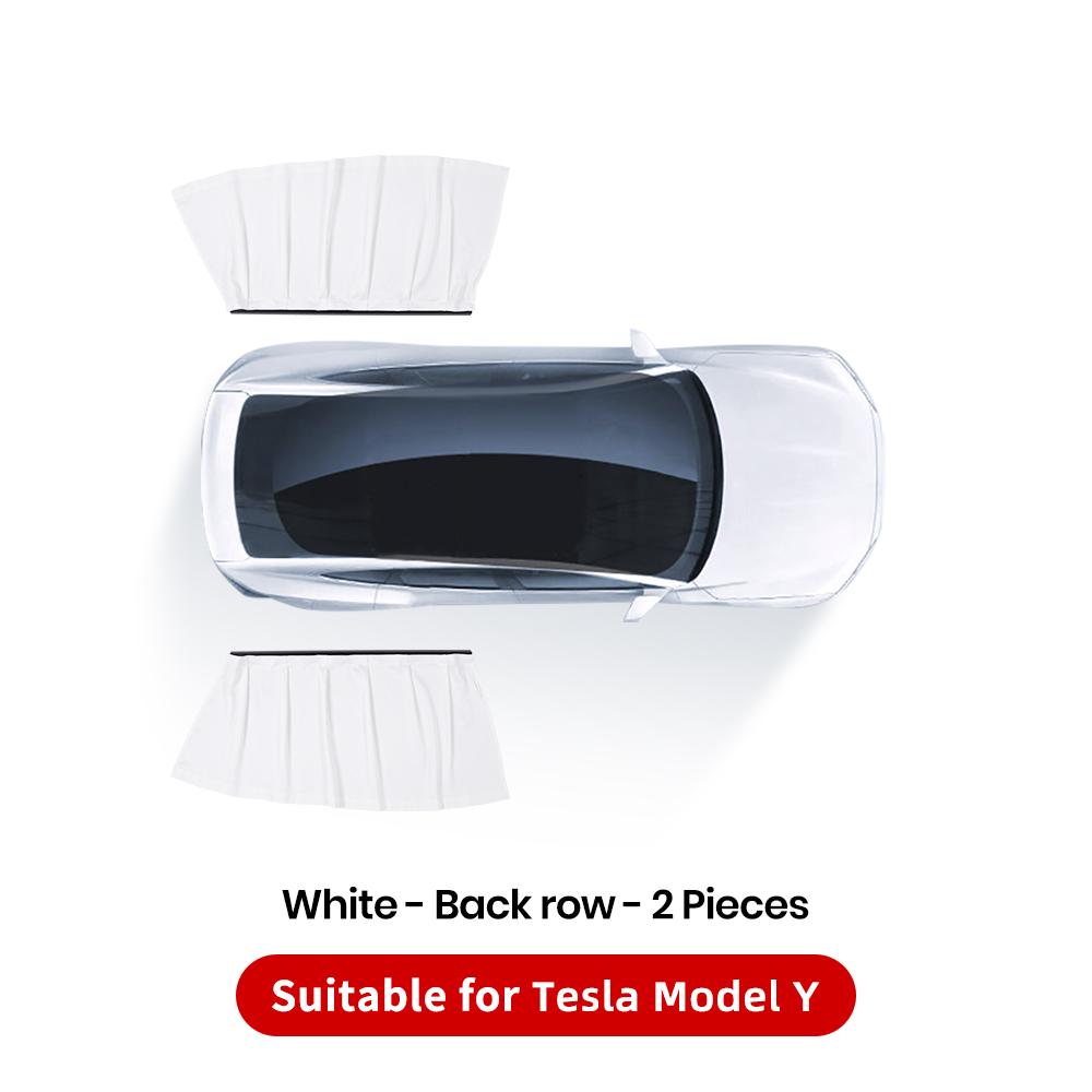 YZ For Tesla Model 3/Y/YL Highland ice crystals Side Window Privacy Trim Sunshade Front Rear Windshield Blind Cover Sun Shade