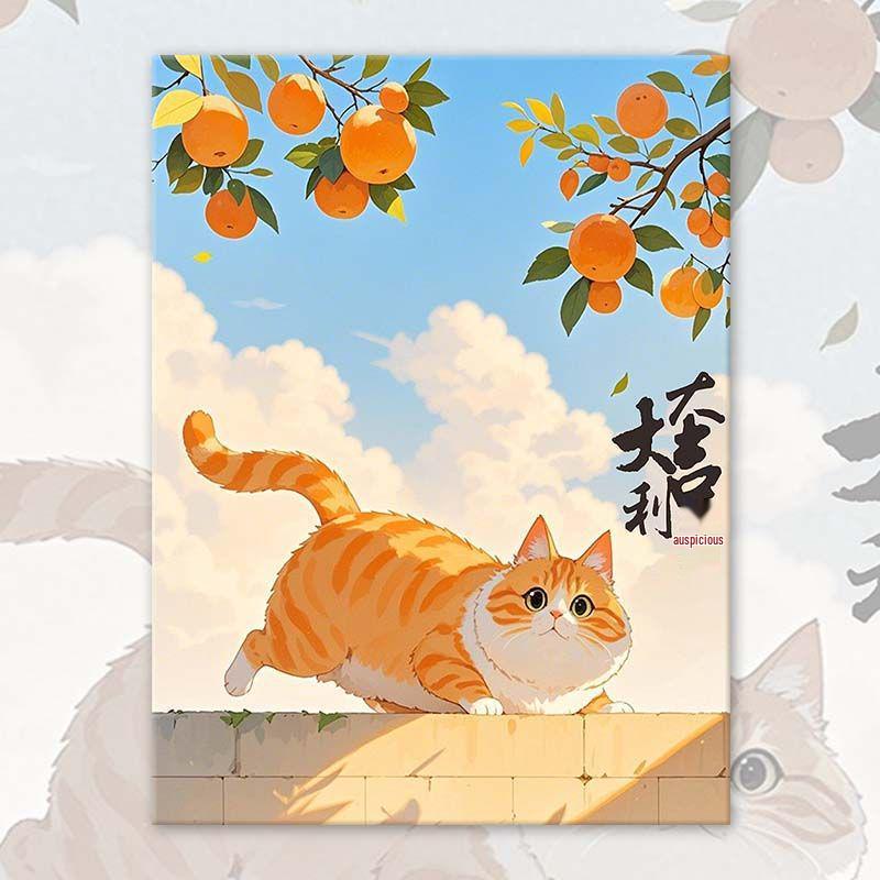 2025 Lucky Prosperity DIY Digital Oil Painting: Cute, Handmade Coloring Experience