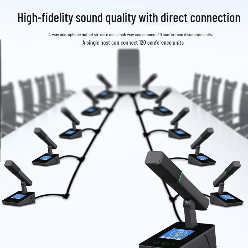 HuiDu Professional Wired Digital Conference Microphone Systems (CN Version)