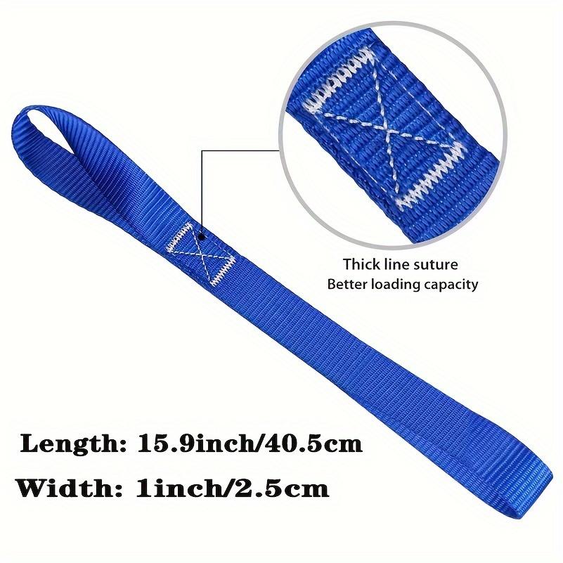 5pcs Heavy Duty Soft Loop Tie Down Straps, 15.9" - Versatile Nylon Bands for Securing ATVs, UTVs, Motorcycles,