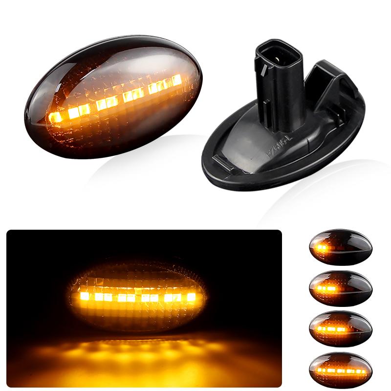 2 Stück OEM:84401SA001 Dynamische LED-Blinker Leuchten Sequenzielles Blinken Seitenmarkierungsleuchte Für Subaru Forester Impreza Liberty