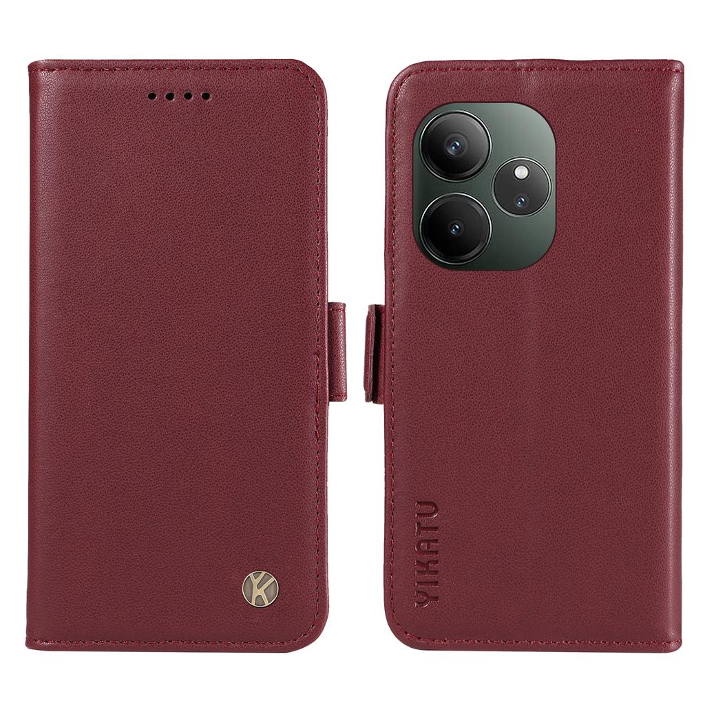 YIKATU YK-003 For Realme GT 6 5G Case Wallet Flip Shockproof PU Leather Phone Cover