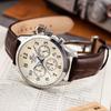 Casio EDIFICE Series Sapphire Mirror Business Waterproof Quartz Movement Leather Strap Japanese and Korean Watch Men's Watch White EFB-650L-7AVUPR