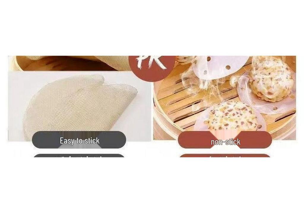 Large Non-stick Disposable Steamer Paper for Baozi & Mantou - Food Grade Commercial Basket Liner