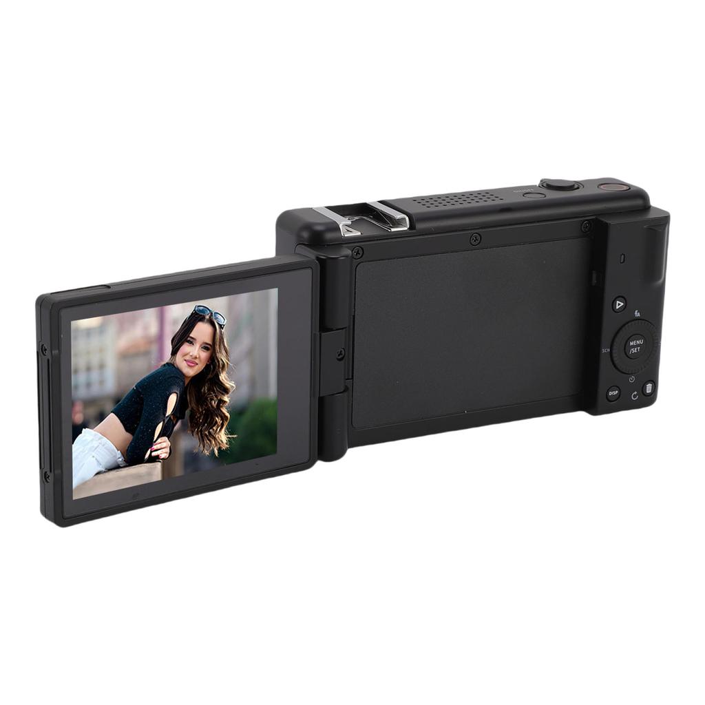 5K Digital Camera 80MP HD WiFi 5 Axis Gyro Anti Shake AF Vlogging Camera with 180 Degree Flip Screen for Photography