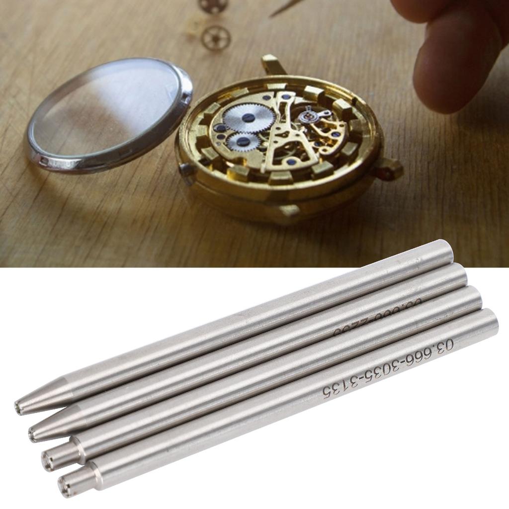 4pcs 2135/2235/1570/3135 Oscillating Rotor Weight Axle Punch Set Watch Repairing Tool