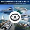 Boat Yachts Accessories Marine 11 Inch 300MM stainless steel Steering Wheel With Black Foam or Without  Foam Ship Steering Wheel